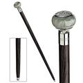 Design Toscano Gentleman's Choice: Emerald Sphere Solid Hardwood Walking Stick TV5237